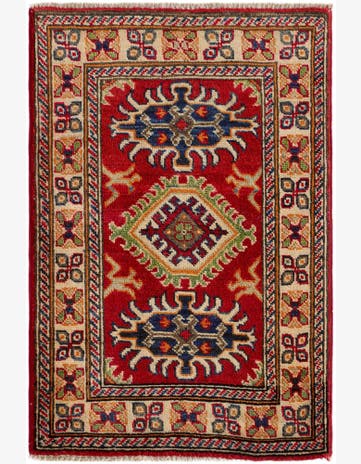 2' x 3' Hand Knotted Kazak Rug