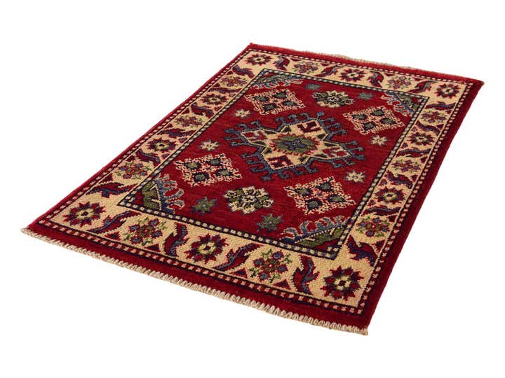1' 11 x 3' Hand Knotted Kazak Rug