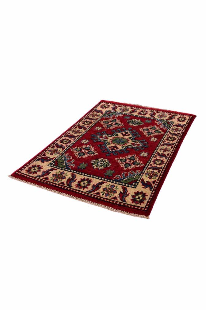 1' 11 x 3' Hand Knotted Kazak Rug
