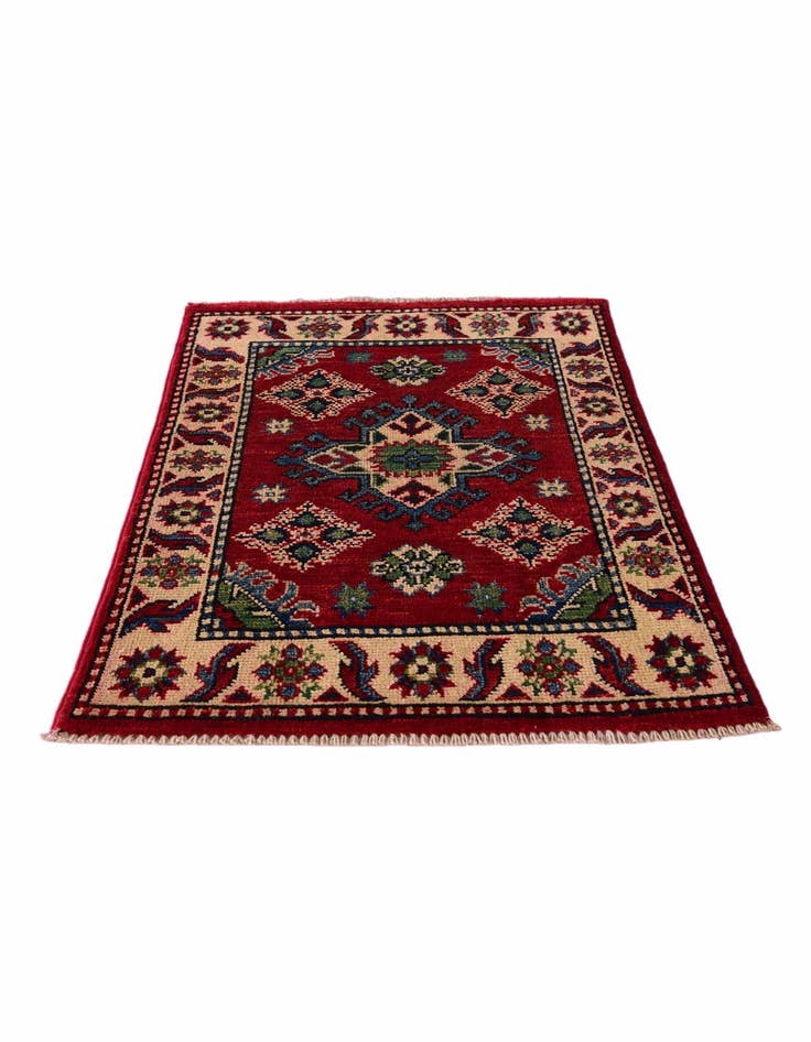 Detail image of 1' 11 x 3' Hand Knotted Kazak Rug