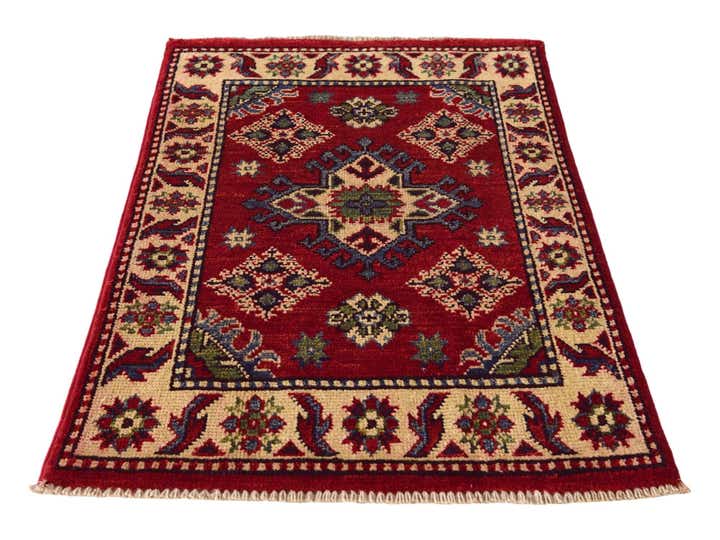 1' 11 x 3' Hand Knotted Kazak Rug