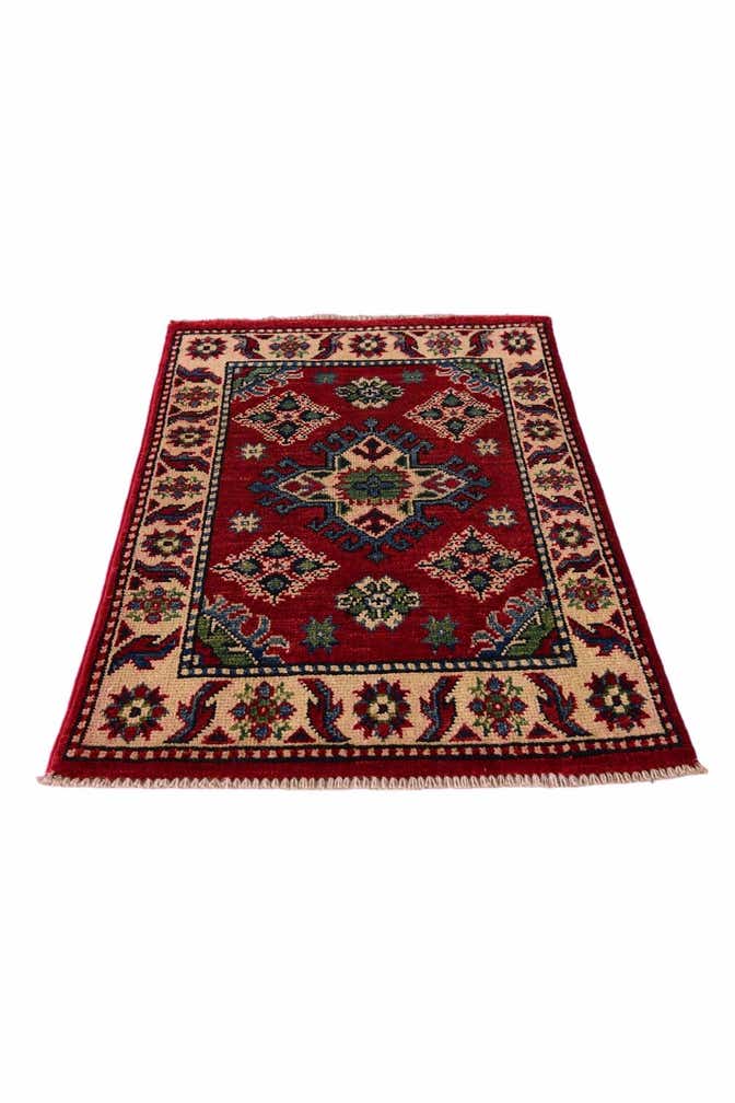 1' 11 x 3' Hand Knotted Kazak Rug