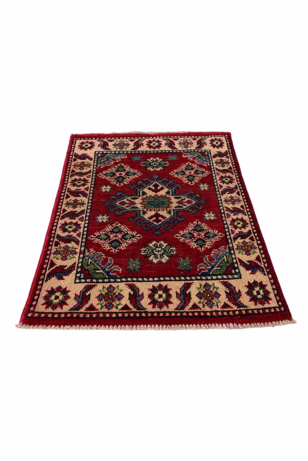 Detail image of 1' 11 x 3' Hand Knotted Kazak Rug