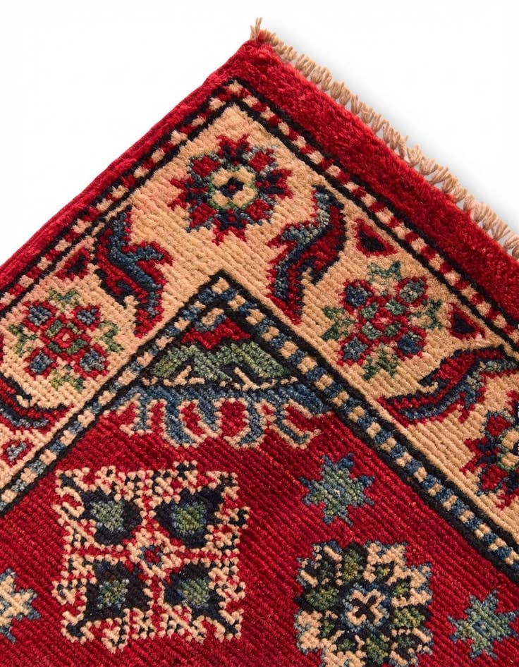 Detail image of 1' 11 x 3' Hand Knotted Kazak Rug