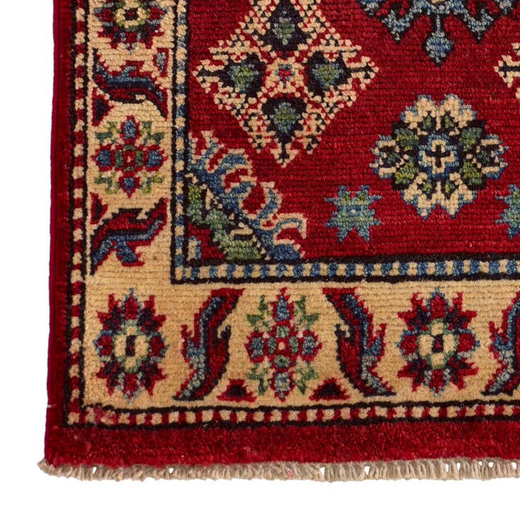 Detail image of 1' 11 x 3' Hand Knotted Kazak Rug