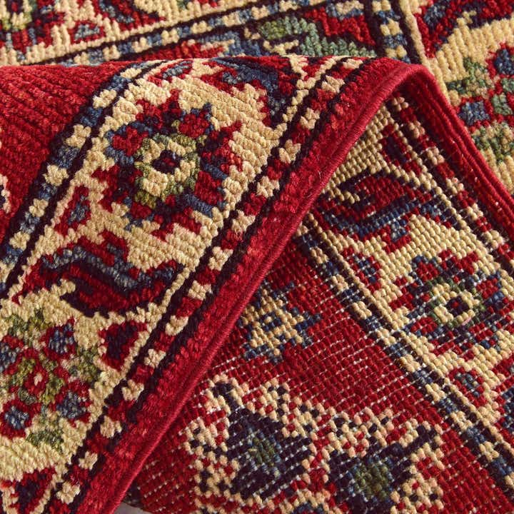 1' 11 x 3' Hand Knotted Kazak Rug