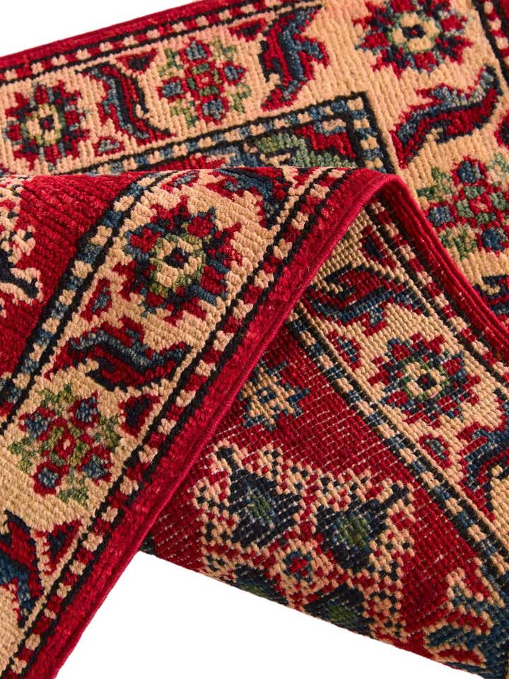 1' 11 x 3' Hand Knotted Kazak Rug
