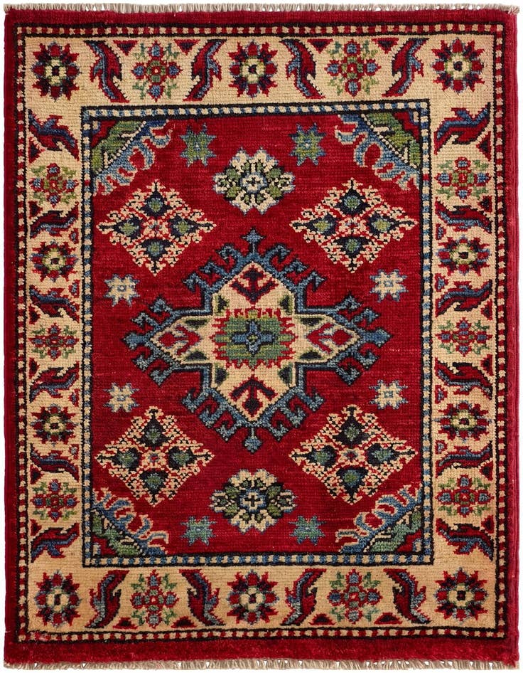 Detail image of 1' 11 x 3' Hand Knotted Kazak Rug