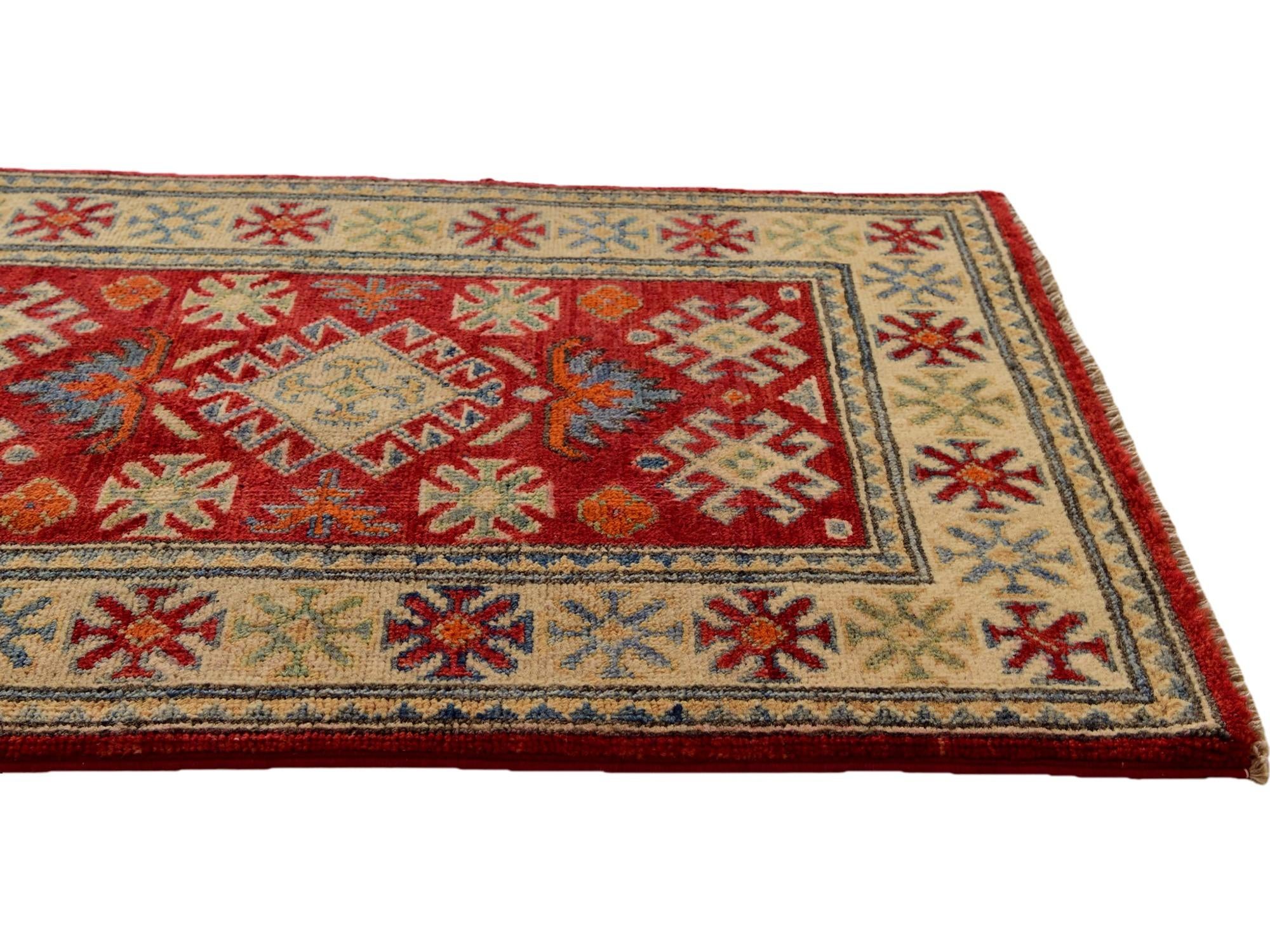 2' x 3' Hand Knotted Kazak Rug
