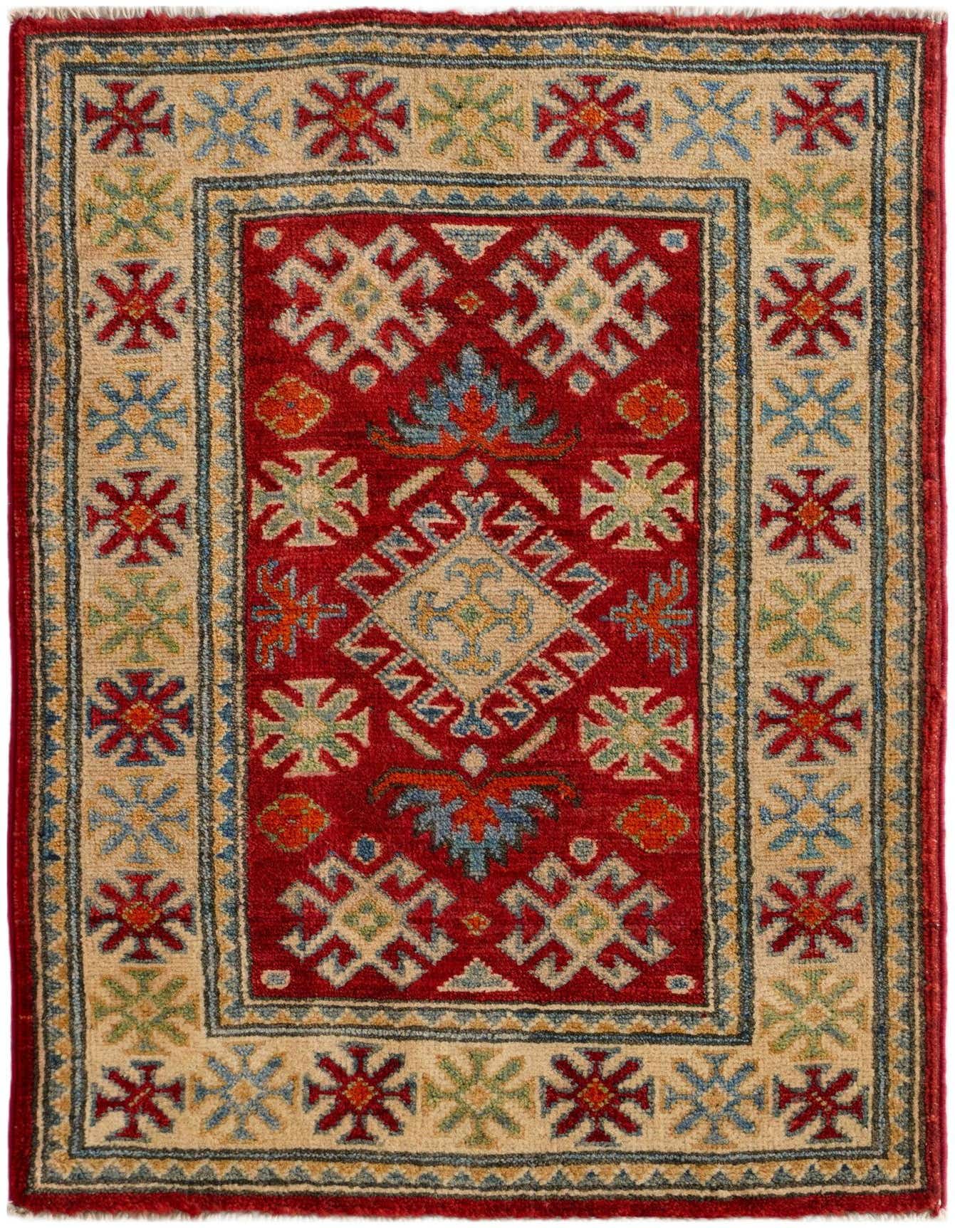 2' x 3' Hand Knotted Kazak Rug