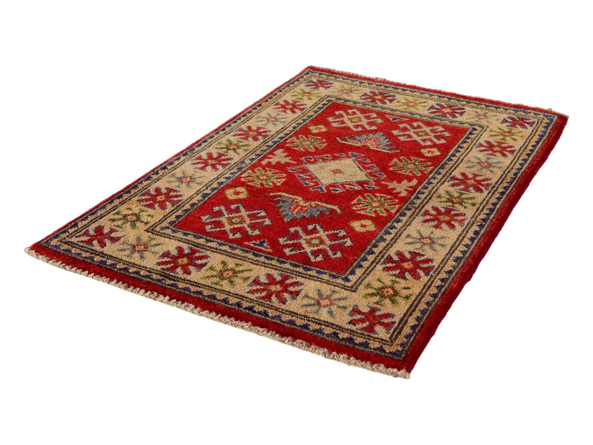 2' x 2' 11 Hand Knotted Kazak Rug