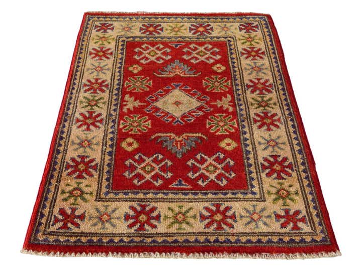 2' x 2' 11 Hand Knotted Kazak Rug