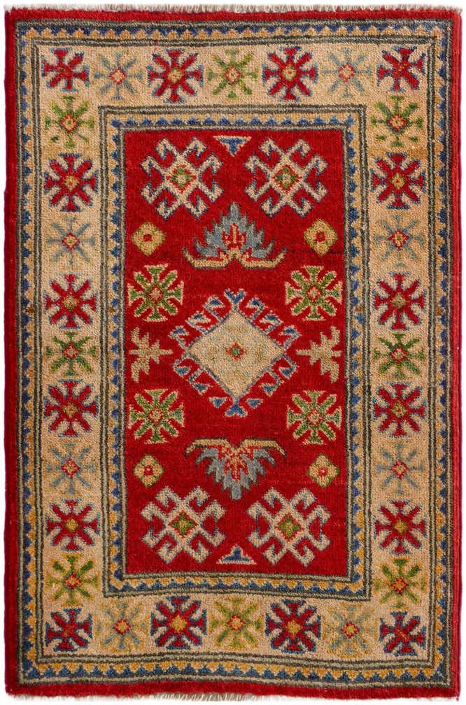 2' x 2' 11 Hand Knotted Kazak Rug