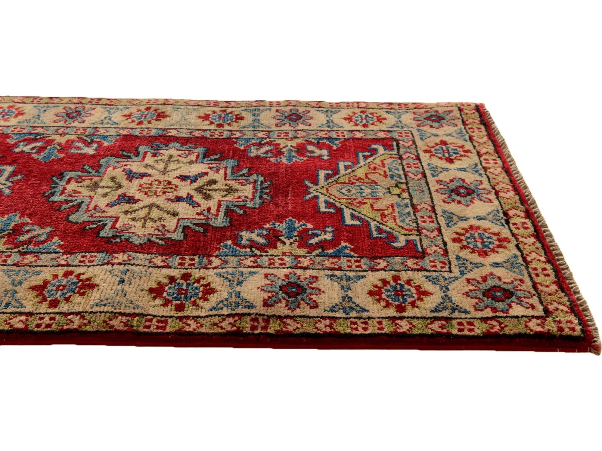 2' x 3' Hand Knotted Kazak Rug