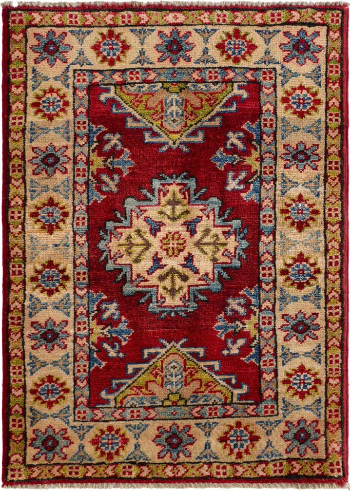 2' x 3' Hand Knotted Kazak Rug