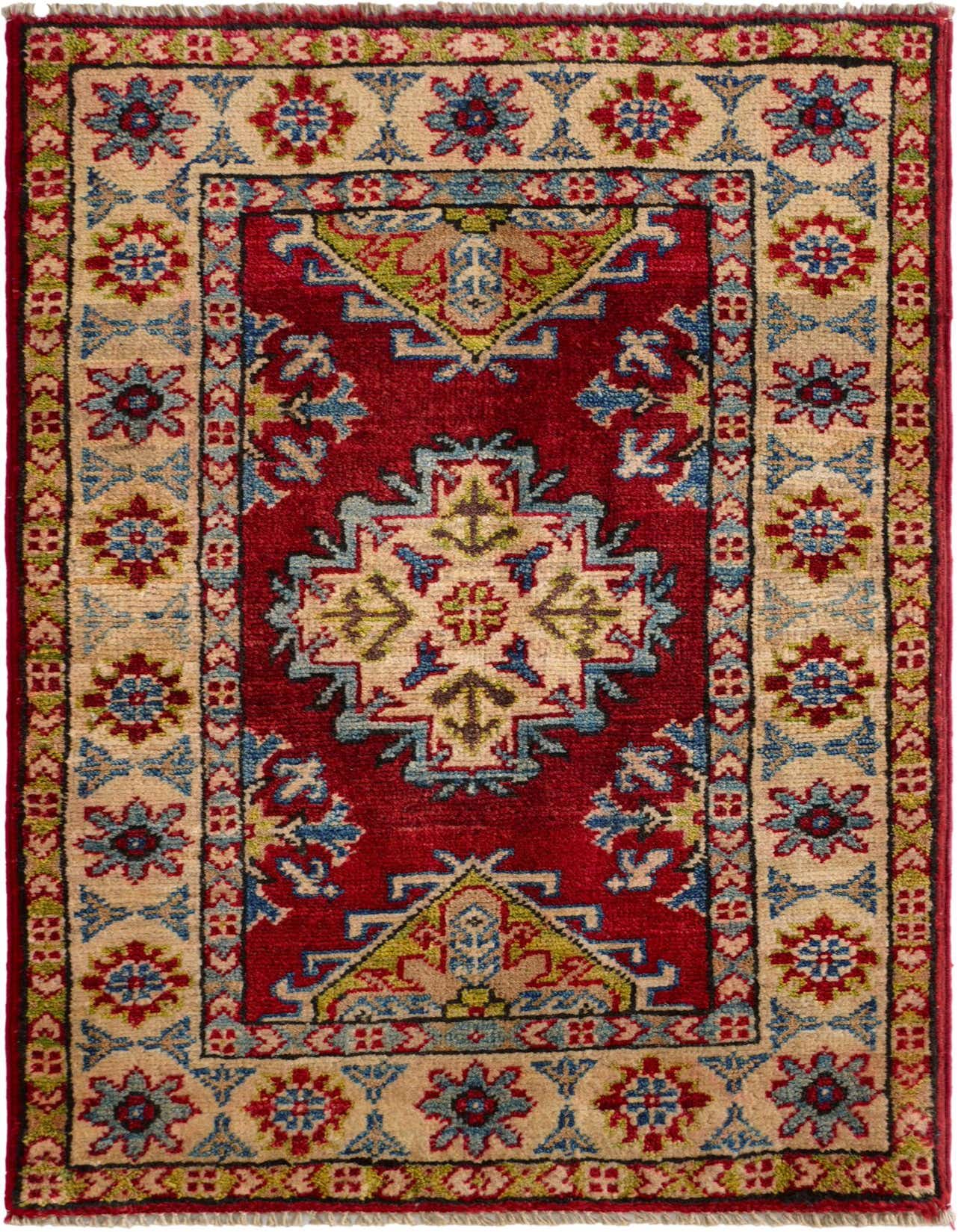 2' x 3' Hand Knotted Kazak Rug