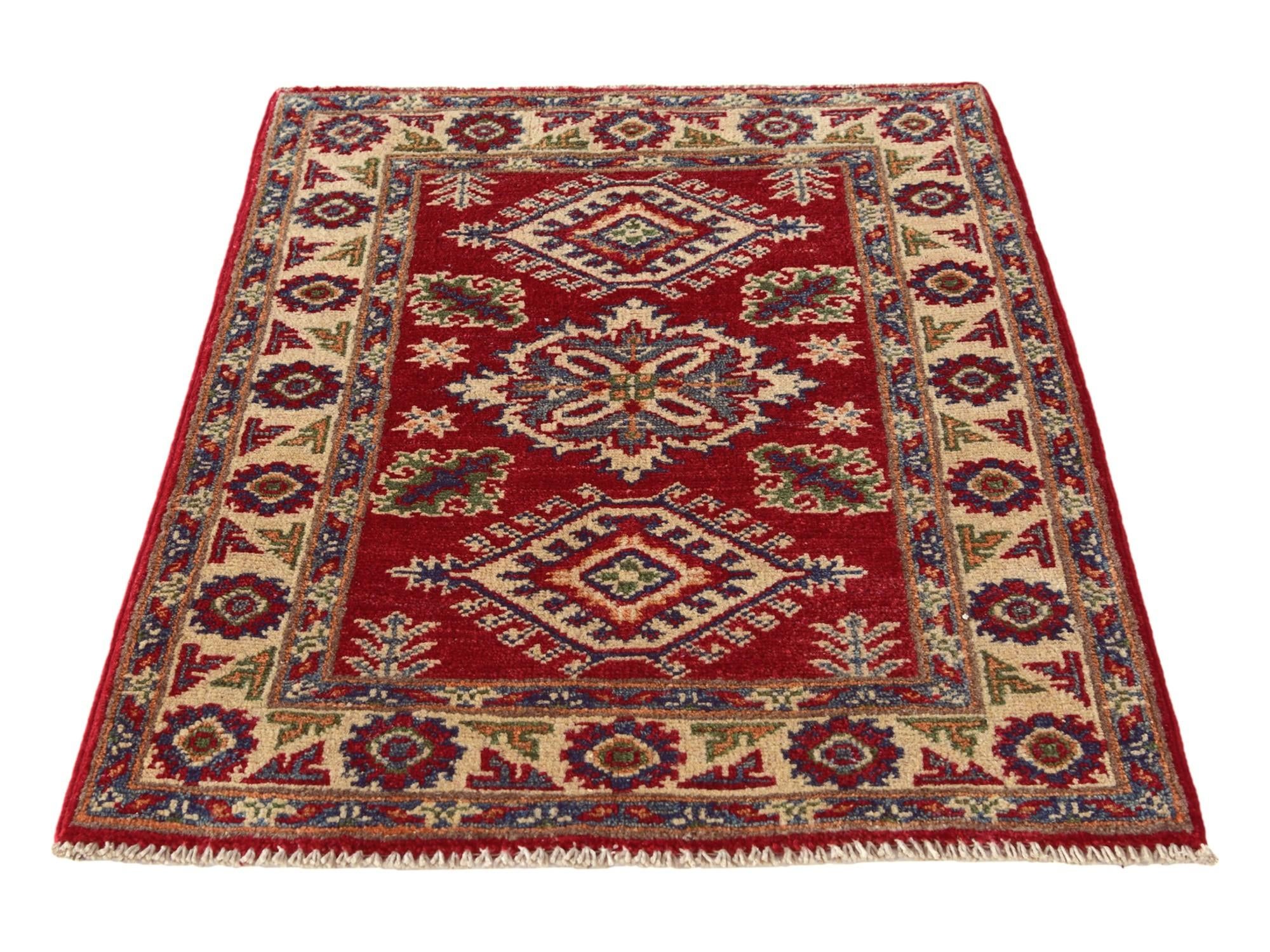 2' 1 x 2' 11 Hand Knotted Kazak Rug