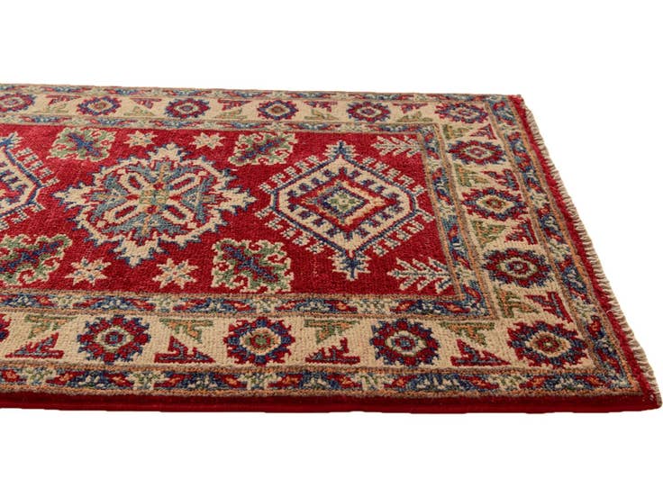 Detail image of 2' 1 x 2' 11 Hand Knotted Kazak Rug