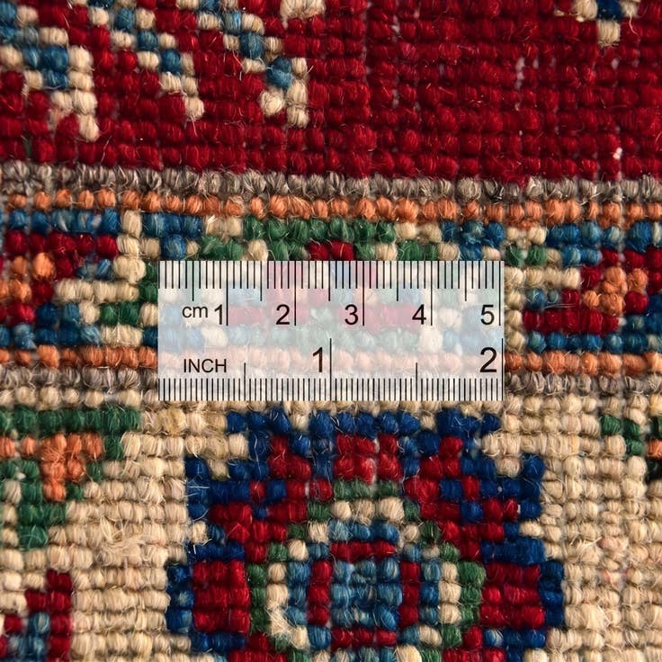 Detail image of 2' 1 x 2' 11 Hand Knotted Kazak Rug