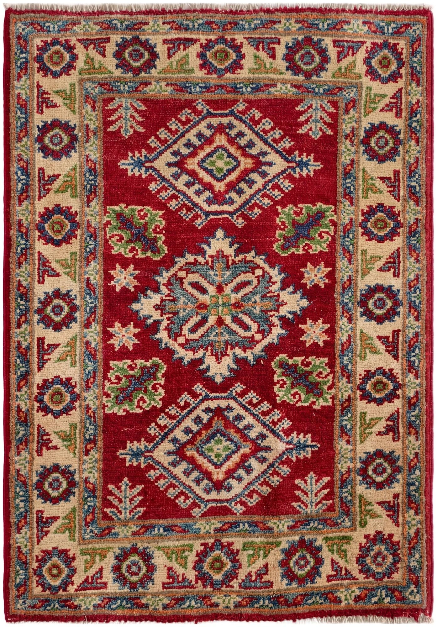 2' 1 x 2' 11 Hand Knotted Kazak Rug