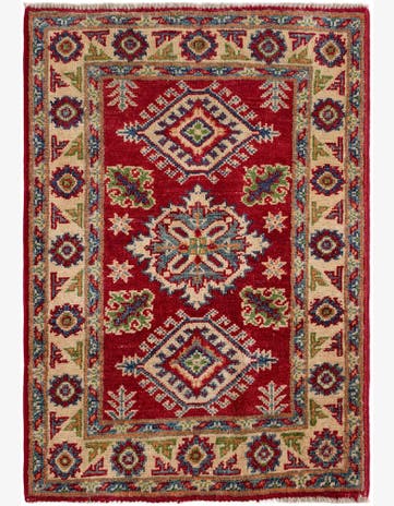 2' 1 x 2' 11 Hand Knotted Kazak Rug