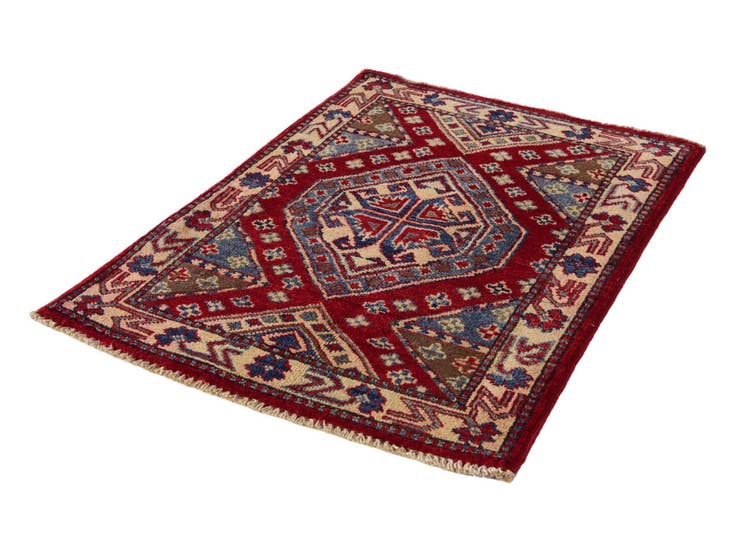 Detail image of 2' 1 x 3' Hand Knotted Kazak Rug