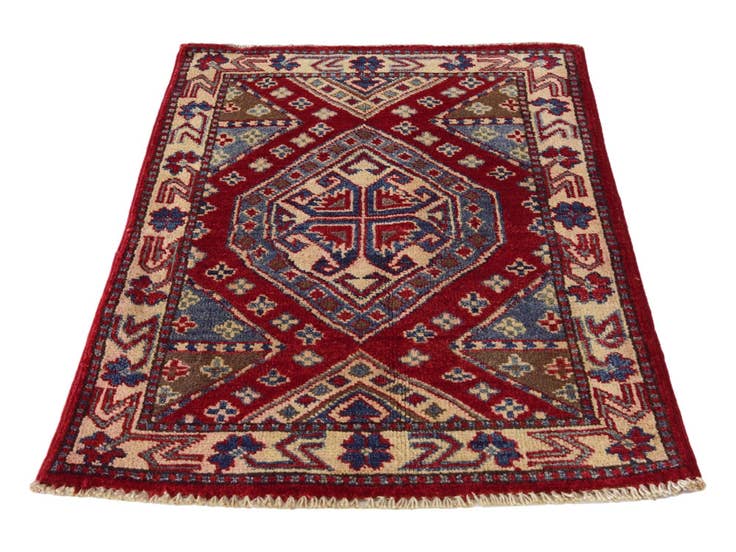 Detail image of 2' 1 x 3' Hand Knotted Kazak Rug