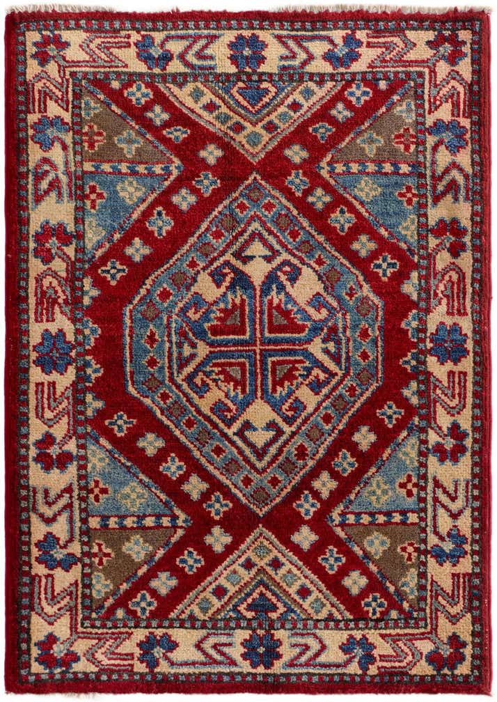 2' 1 x 3' Hand Knotted Kazak Rug