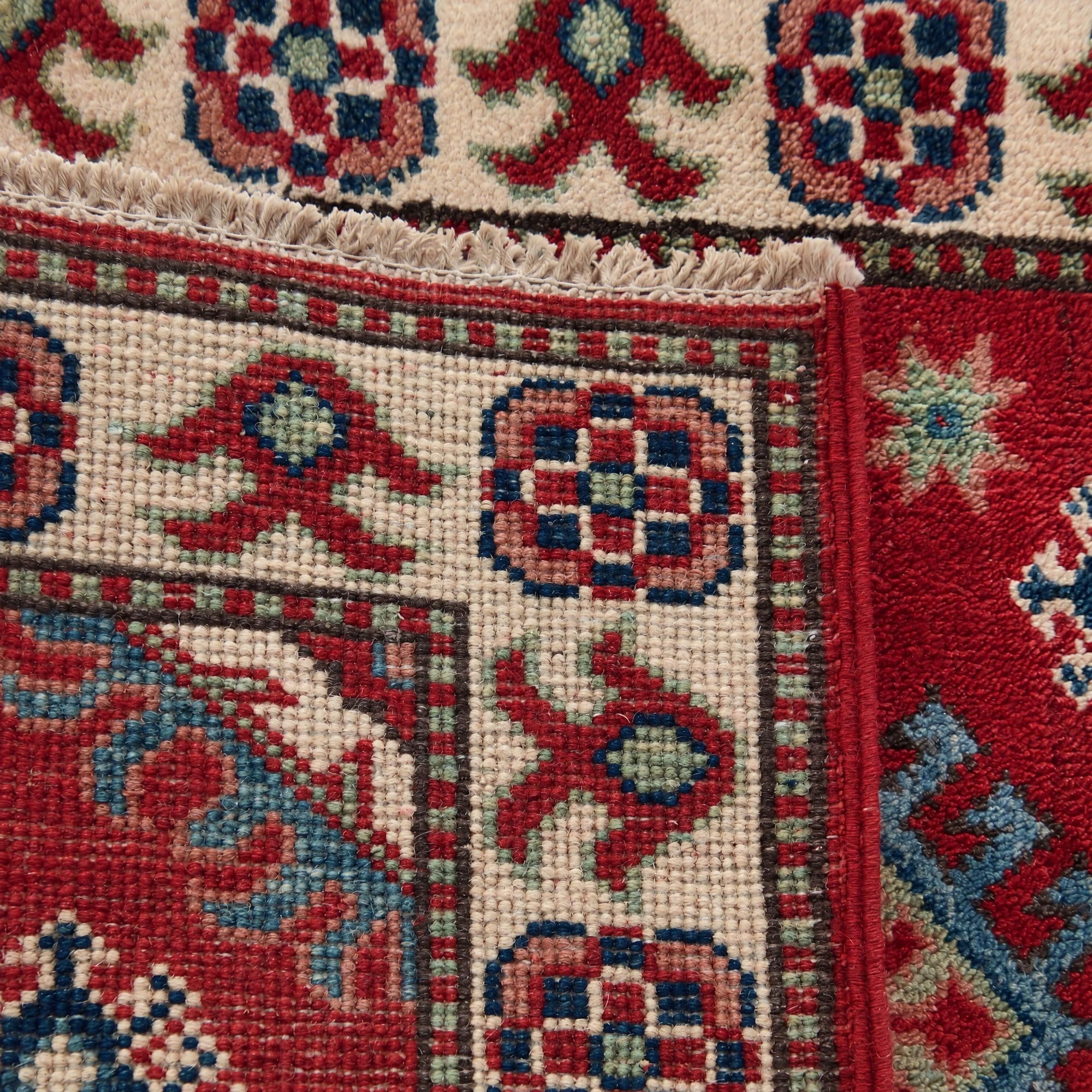60cm x 90cm anudado a mano Kazak Alfombra