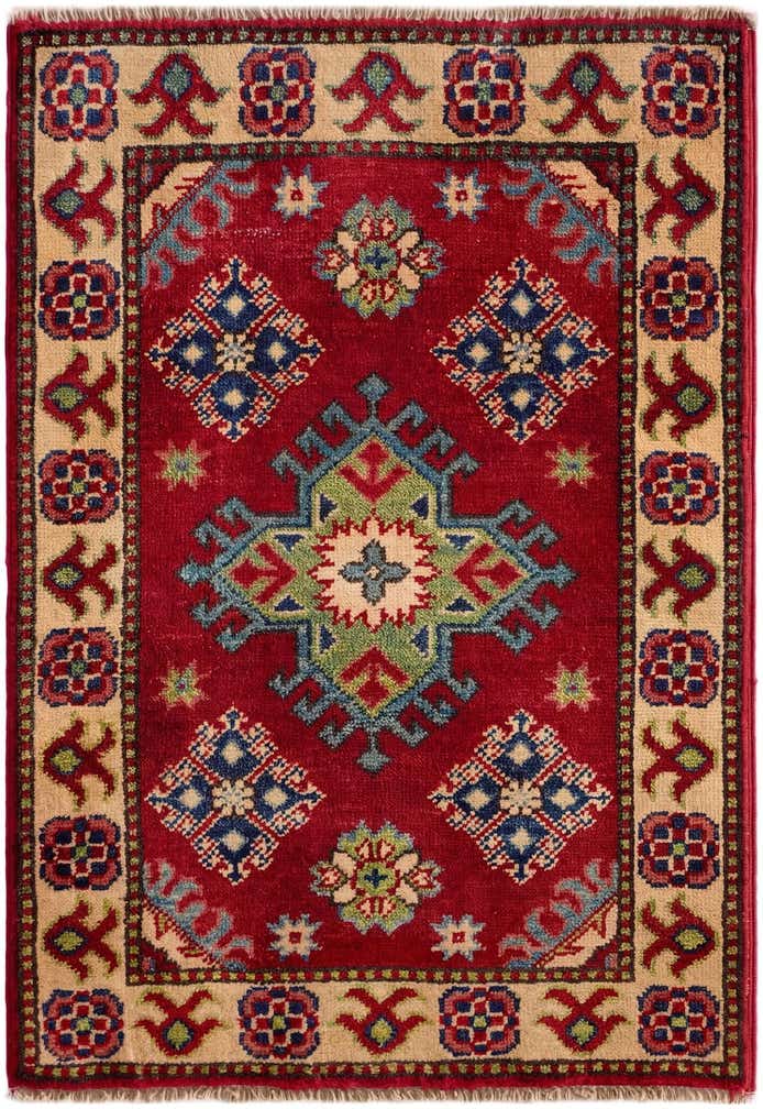 2' x 2' 11 Hand Knotted Kazak Rug