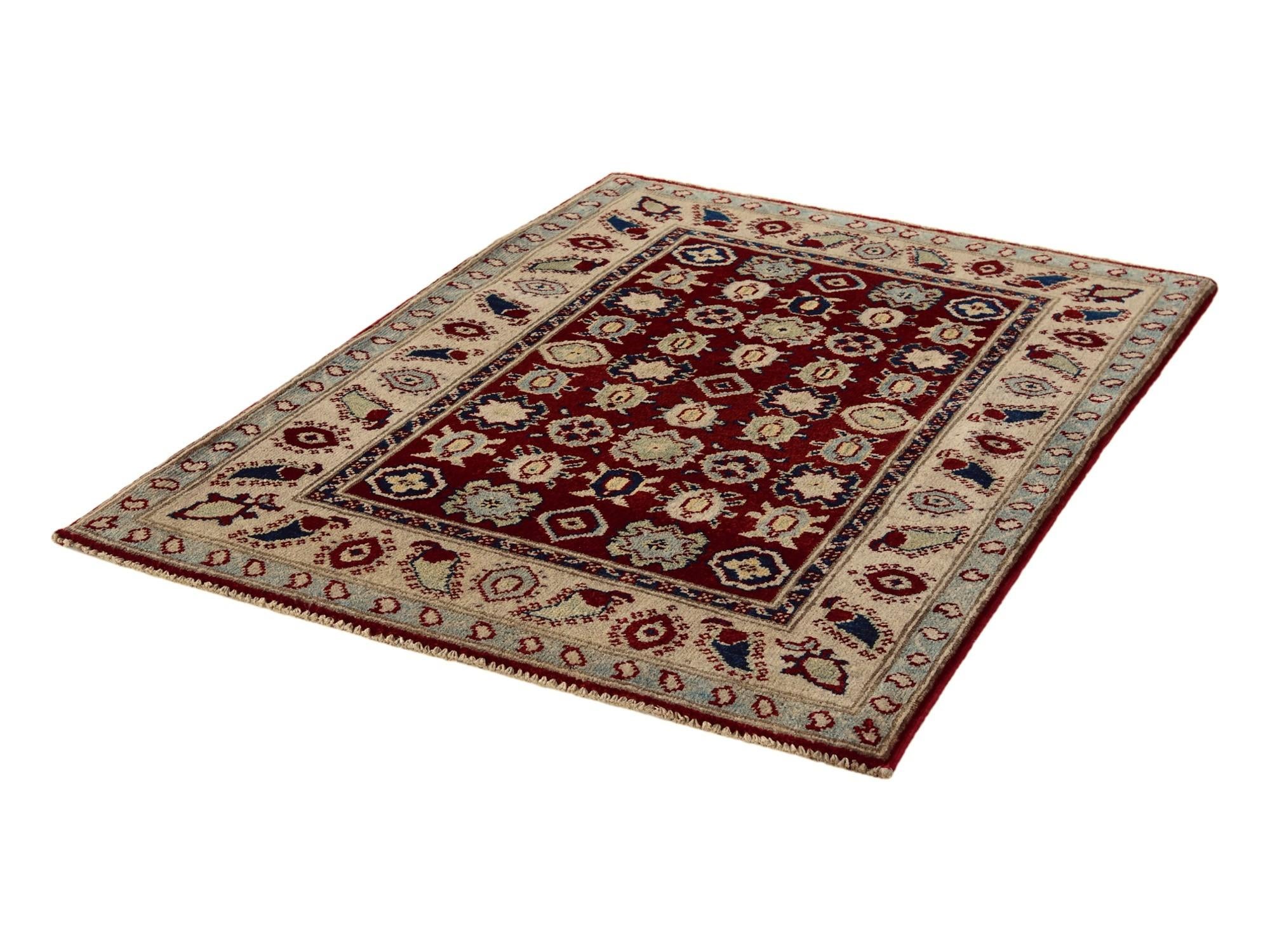 2' 11 x 3' 11 Hand Knotted Kazak Rug