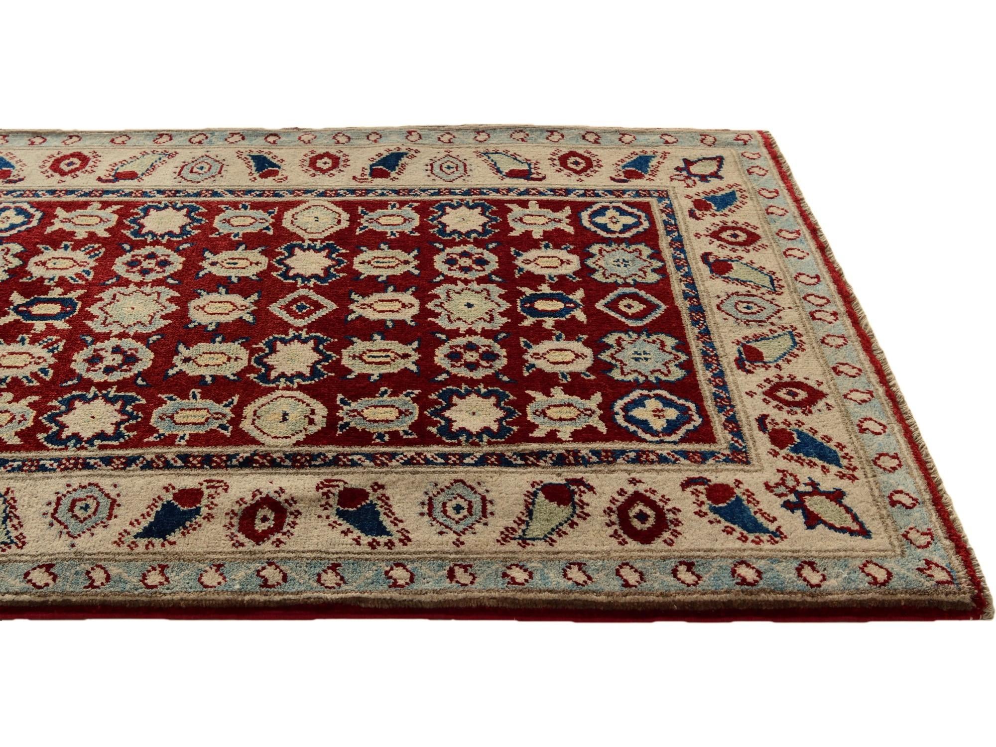 2' 11 x 3' 11 Hand Knotted Kazak Rug