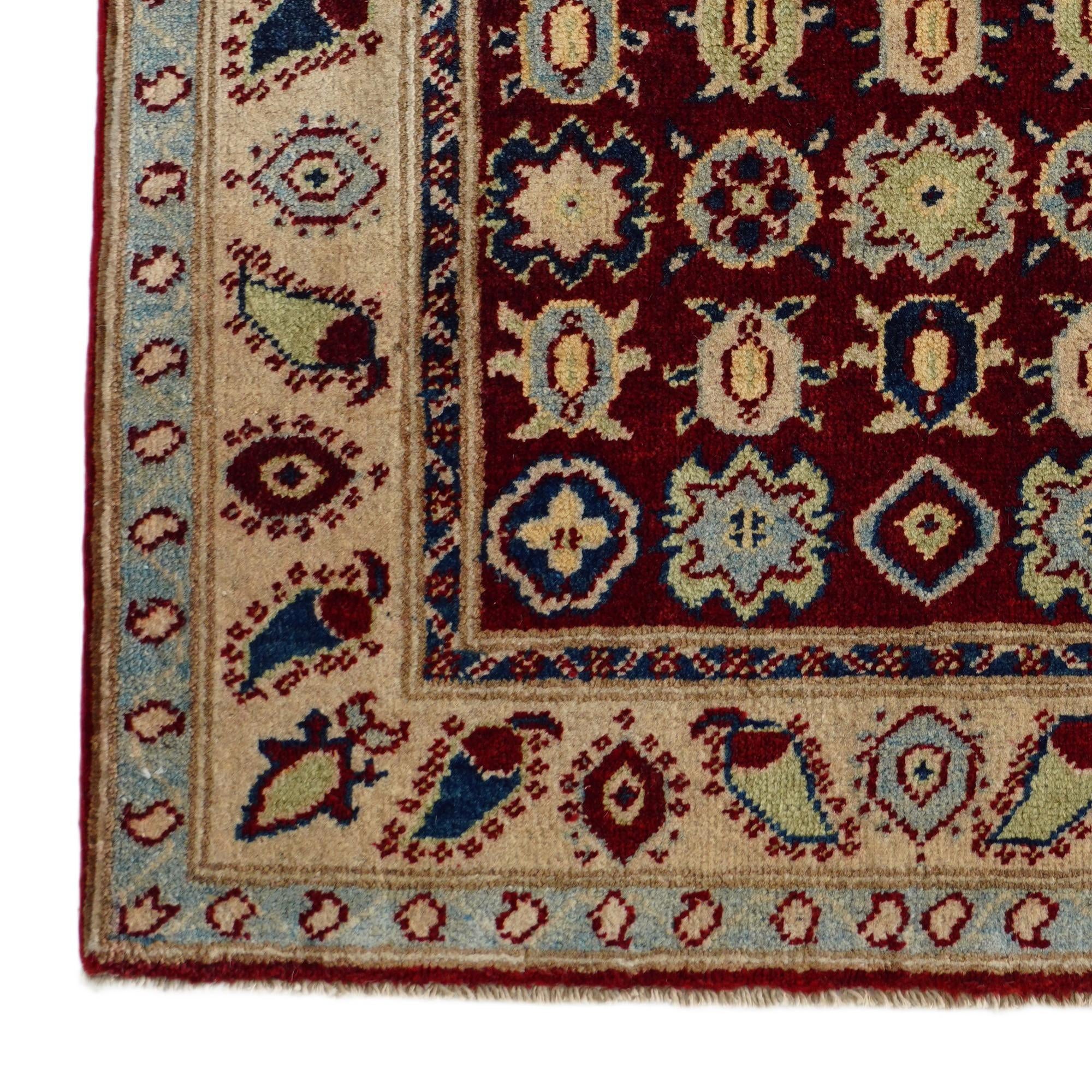 2' 11 x 3' 11 Hand Knotted Kazak Rug