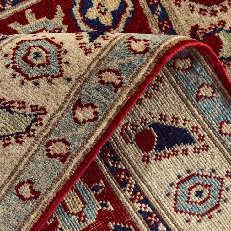Detail image of 2' 11 x 3' 11 Hand Knotted Kazak Rug
