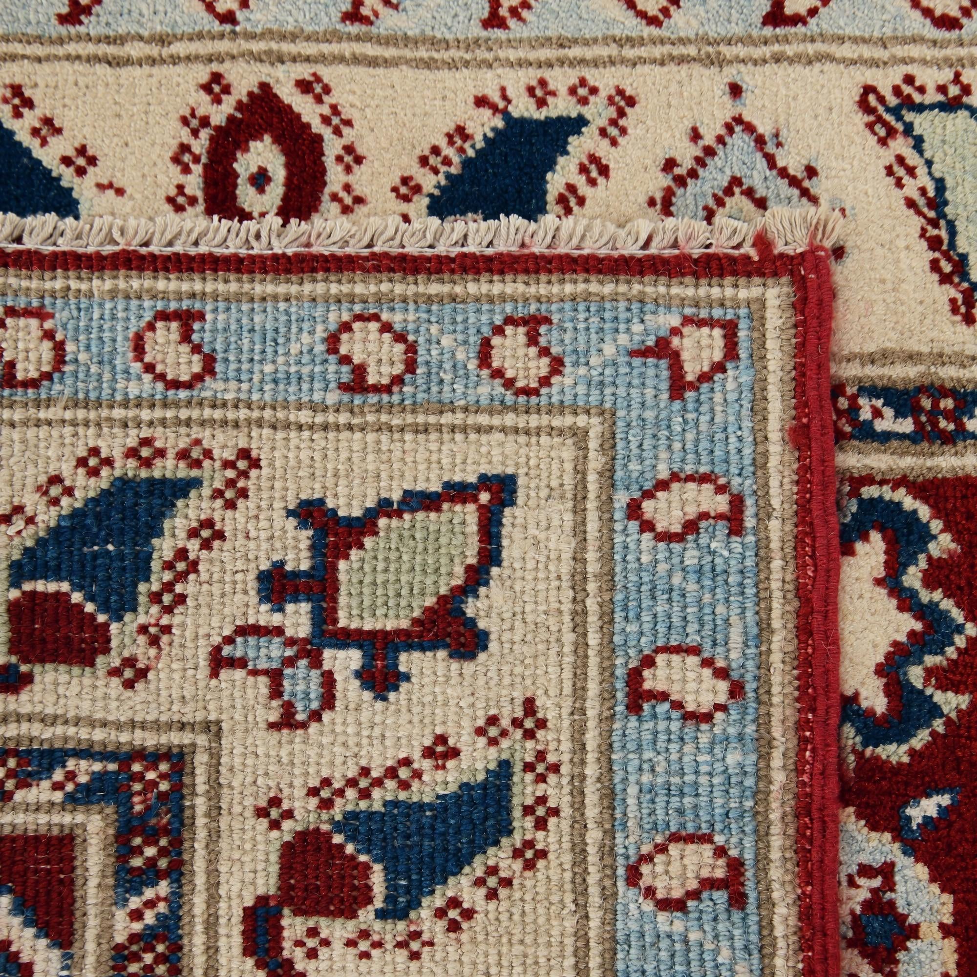 90cm x 120cm Hand Knotted Kazak Rug