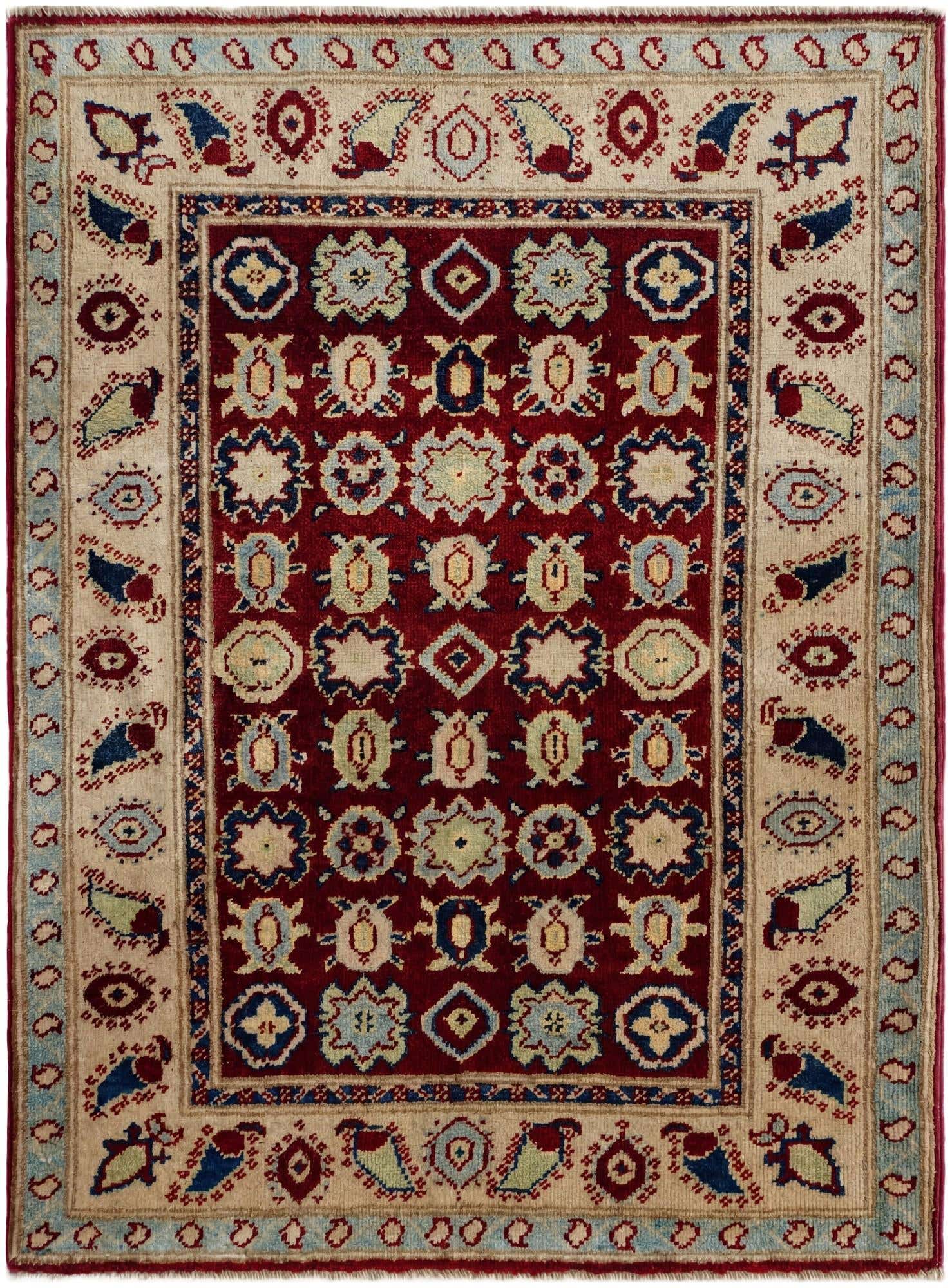 2' 11 x 3' 11 Hand Knotted Kazak Rug