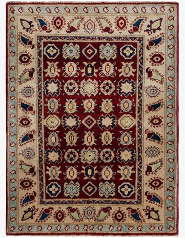 2' 11 x 3' 11 Hand Knotted Kazak Rug
