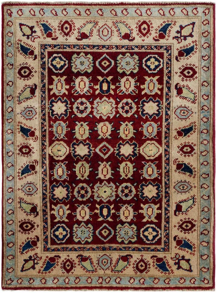 2' 11 x 3' 11 Hand Knotted Kazak Rug