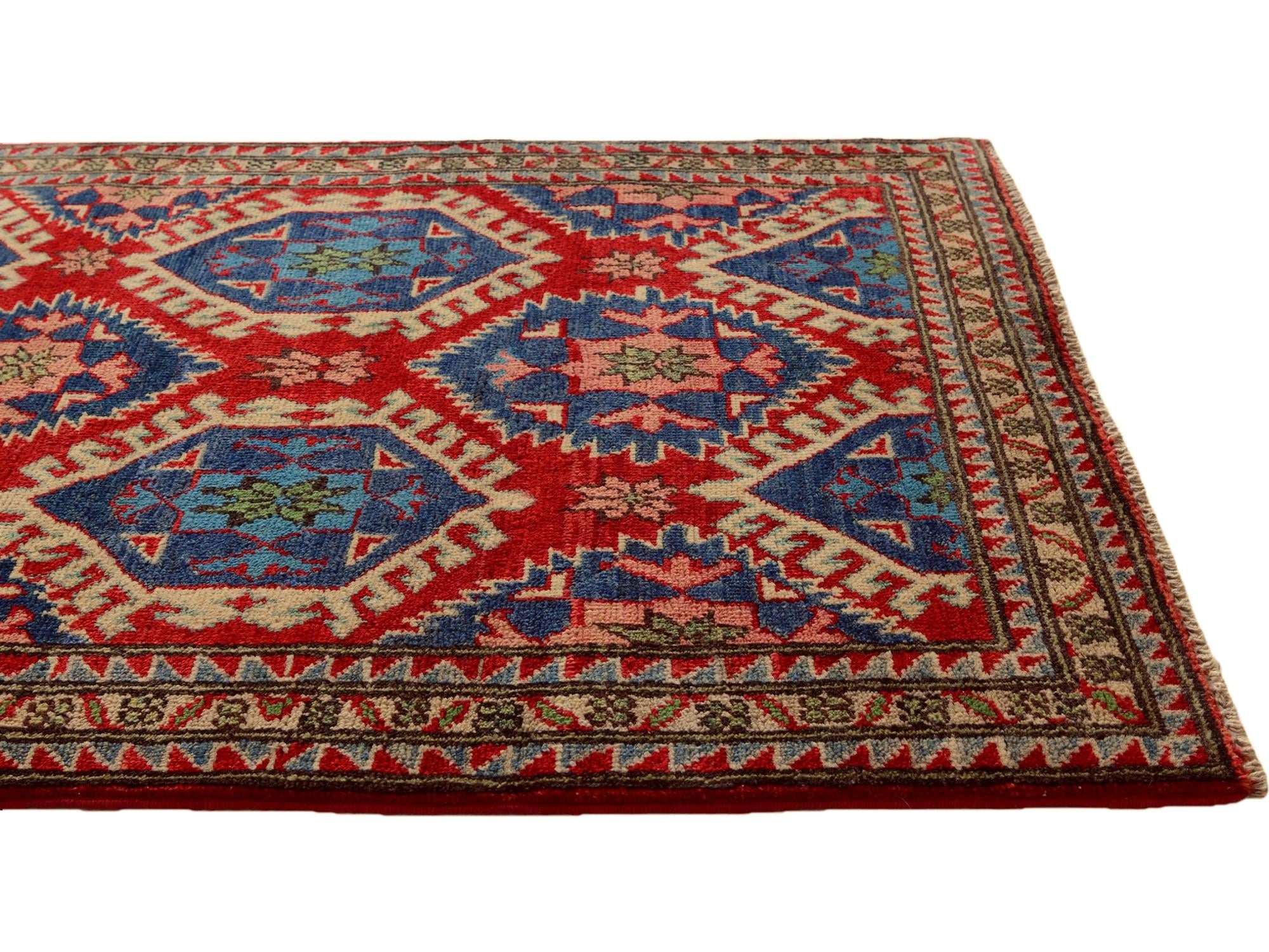2' 9 x 3' 5 Hand Knotted Kazak Rug