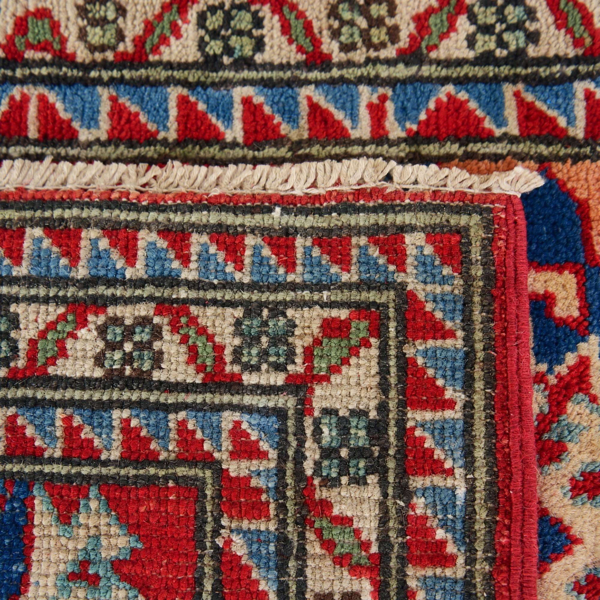 Detail image 12 of 12: 2' 9 x 3' 5 Hand Knotted Kazak Rug