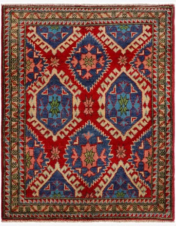 2' 9 x 3' 5 Hand Knotted Kazak Rug