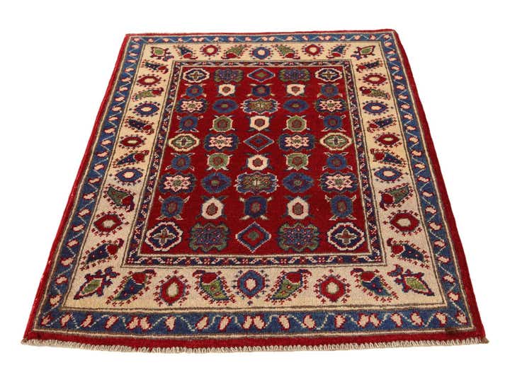 2' 9 x 4' 1 Hand Knotted Kazak Rug