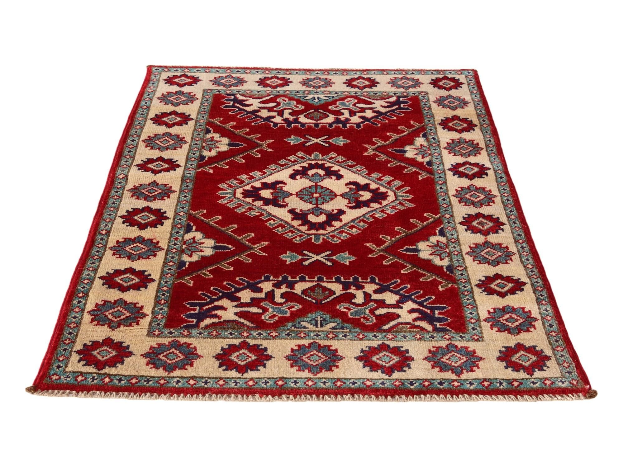 2' 8 x 3' 9 Hand Knotted Kazak Rug