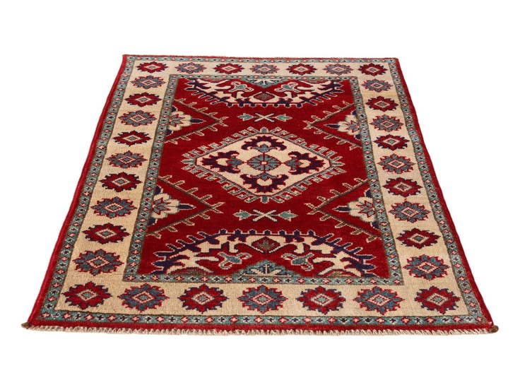 Detail image of 2' 8 x 3' 9 Hand Knotted Kazak Rug