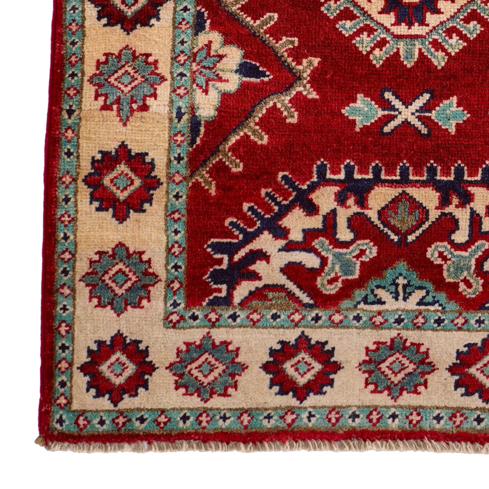 2' 8 x 3' 9 Hand Knotted Kazak Rug