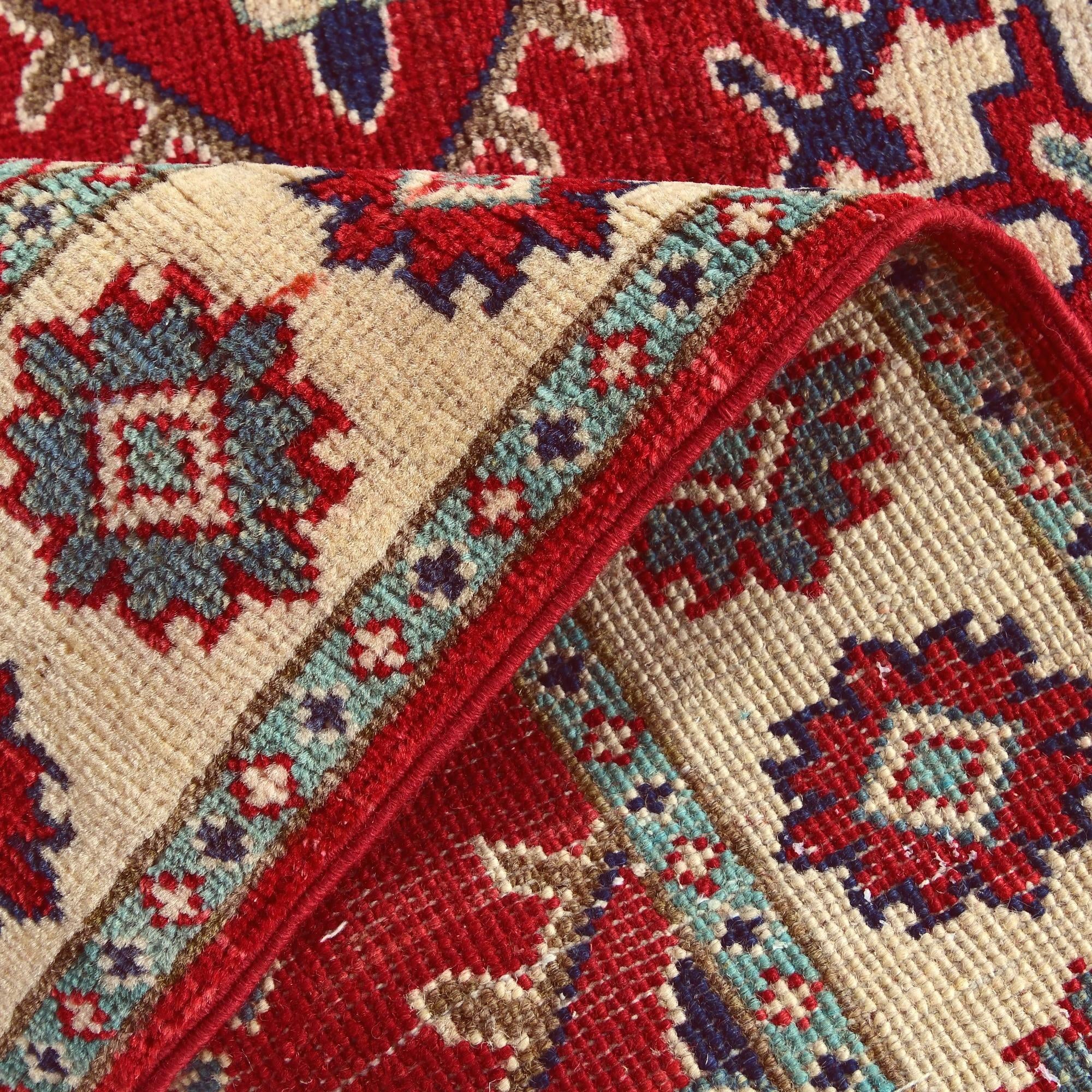 2' 8 x 3' 9 Hand Knotted Kazak Rug