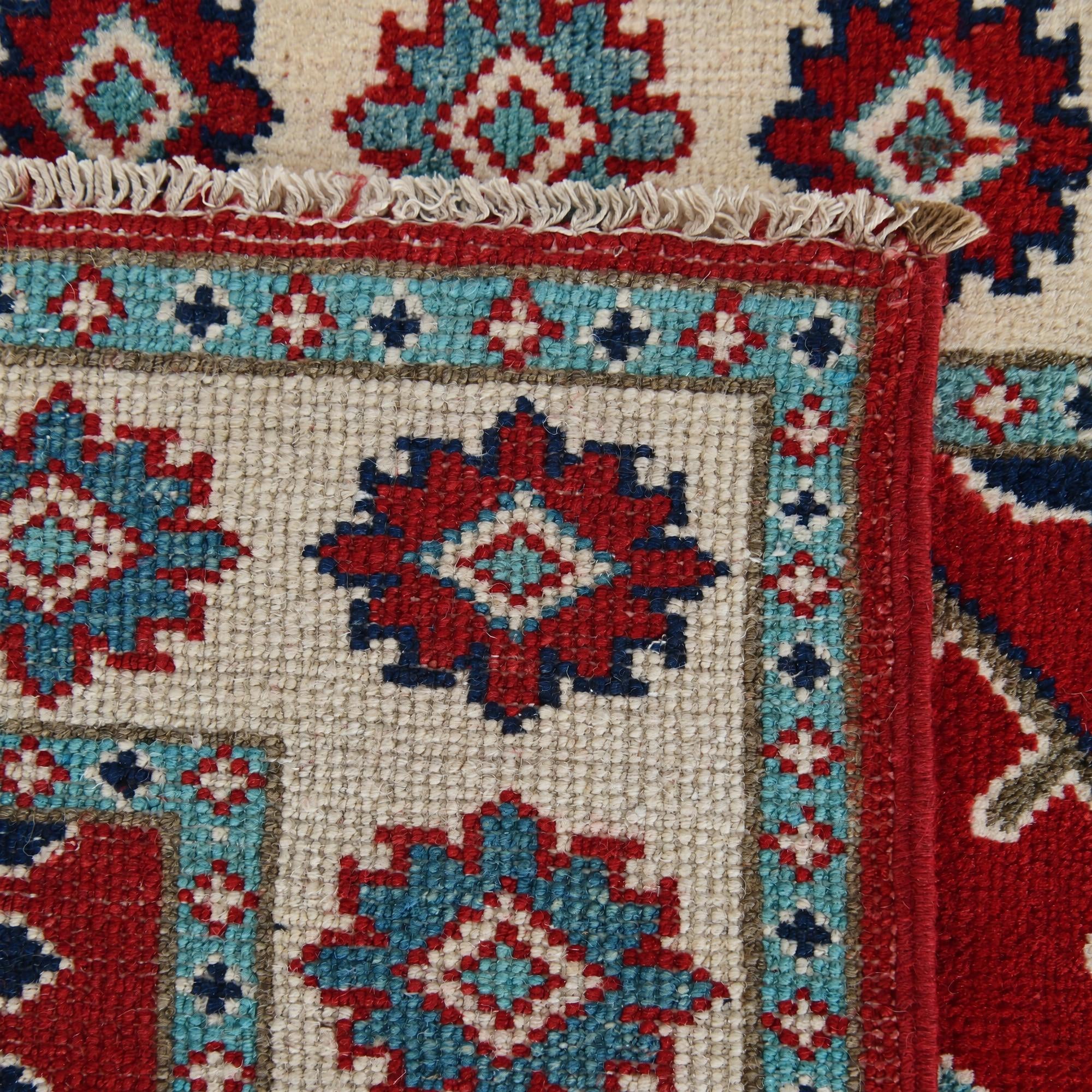 80cm x 115cm Hand Knotted Kazak Rug