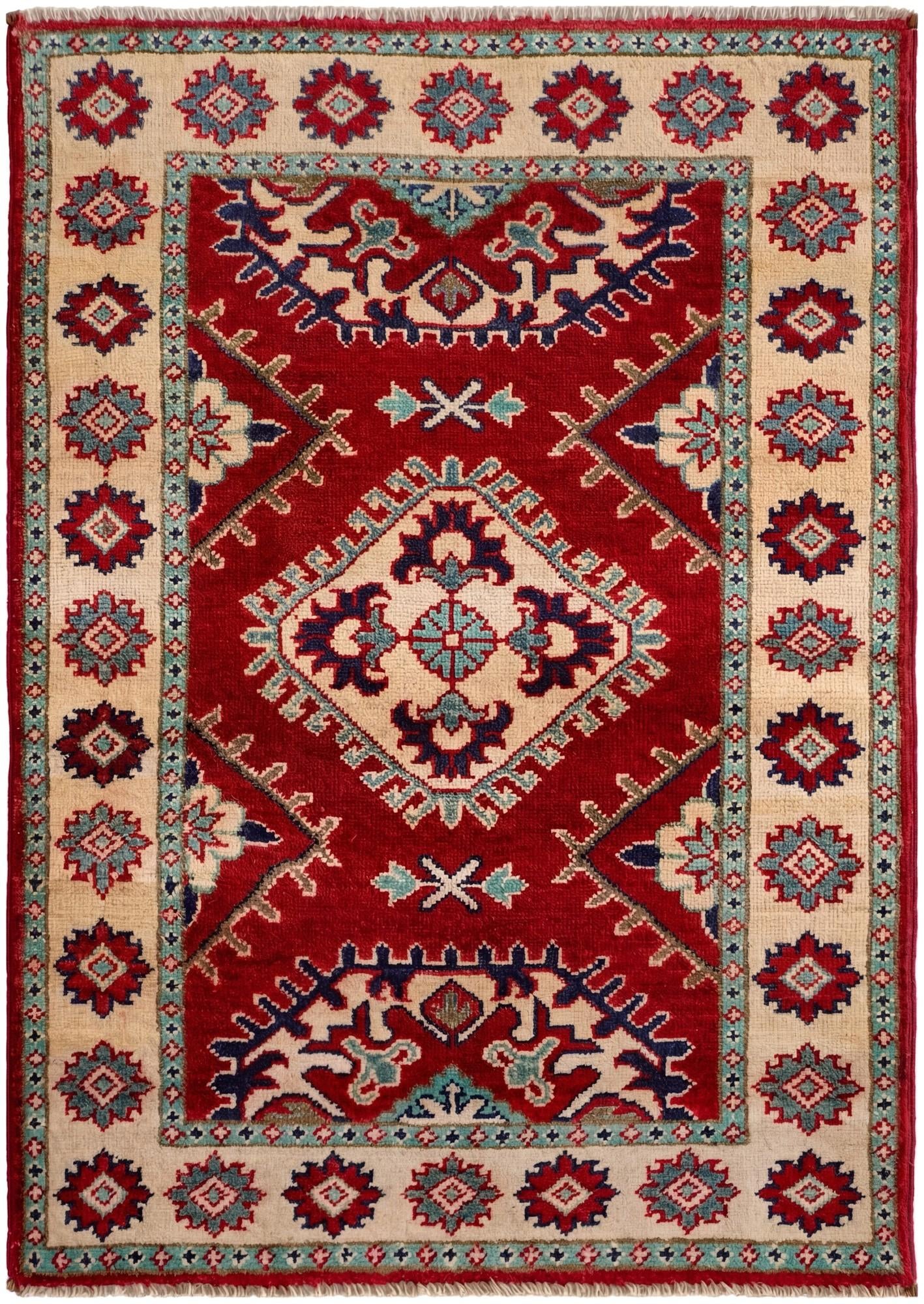 2' 8 x 3' 9 Hand Knotted Kazak Rug