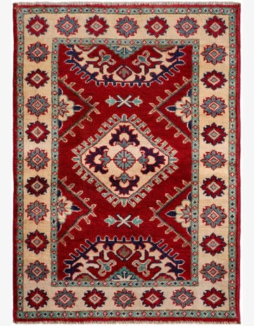 2' 8 x 3' 9 Hand Knotted Kazak Rug