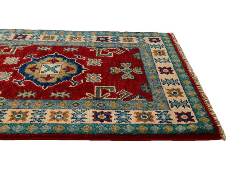 Detail image of 2' 1 x 2' 11 Hand Knotted Kazak Rug